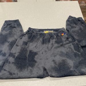 NWT aviator nation tie dye sweatpants womens XL